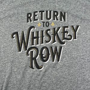 Old Forester Bourbon TShirt Unisex 2XL Gray Crew Neck RETURN TO WHISKEY ROW